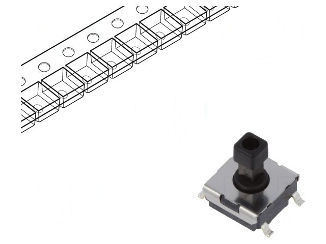 Micro&icirc;ntrerupător TACT SPST-NO 0,05A 24V SMT