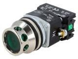 Comutator PROMET 30mm apăsare 1 NC NO NEF30-KLZXY24V 24V