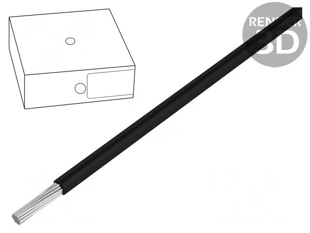 Cablu electric negru 35mm2 PVC Cu 35mm2