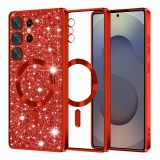 Husa MagSafe pentru Samsung Galaxy S25 Ultra S938, Techsuit, Luxury Glitter, Rosie