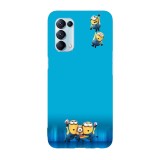 Husa compatibila cu Oppo A55, Viceversa, model Acrobat minions, Silicon, TPU, Transparent, Carcasa