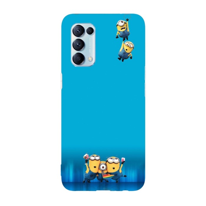 Husa compatibila cu Oppo A76, Viceversa, model Acrobat minions, Silicon, TPU