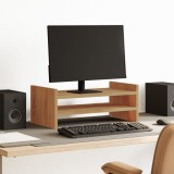 VidaXL Suport monitor, stejar artizanal, 50x27x20 cm, lemn prelucrat