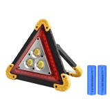 Triunghi Auto de Avertizare LED HUOVA&reg; cu 4 Moduri de Iluminare &ndash; 2 Intensități Lumină, Flash lumina rosie și Lumina Continuă, cu acumulatori