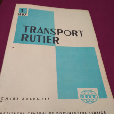TRANSPORT RUTIER CAIET SELECTIV NR. 1 /1967