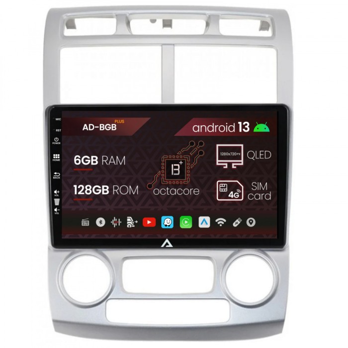 Navigatie Kia Sportage (2005-2010) M AC, Android 13, B-Octacore 6GB RAM + 128GB ROM, 9 Inch - AD-BGB9006+AD-BGRKIT148