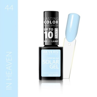 Lac de unghii Solar Gel, Revers, 12 ml, albastru, nr 44, in heaven foto