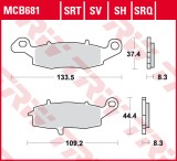 Set placute frana fata dreapta TRW MCB681 - Kawasaki ER-6 - KL - KLE 650 - Z 750 - VN 900 - Suzuki GSF Bandit - DL 650