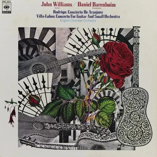 Vinil LP # &quot;Japan Press&quot; John Williams , Joaqu&iacute;n Rodrigo, Heitor Villa-Lobos &ndash; Concierto De Aranjuez / Concerto For Guitar And Small Orchestra (VG++)
