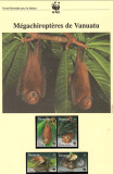 Vanuatu 1996 - Vulpea zburătoare, Set WWF, 6 poze, MNH, (vezi descrierea), Nestampilat