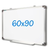 Cumpara ieftin Tabla magnetica 60x90 cm, aluminiu, suprafata alba, tavita culisanta, RESIGILAT