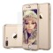 Husa telefon Iphone 6/6S ofera protectie 360&deg; Ultrasubtire + Folie Sticla Securizata - Gold