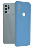 Husa din silicon X-Level compatibila cu Motorola Moto G50 5G, silk touch, interior din catifea, Albastru