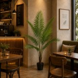 Palmier Kentia artificial 180 cm cu 10 frunze elegante si ghiveci