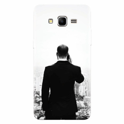 Husa silicon pentru Samsung Grand Prime, Man In Suit foto