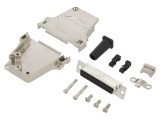 Conector D-Sub 25 PIN Mamă 45&deg; Lipire pe Cablu Gold Flash