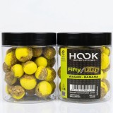 Boilies Critic Echilibrat HOOKBAITS Fifty-Fifty, Wasabi Banana, 16/20mm, 250ml