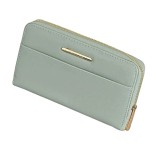 Portofel dama din piele ecologica Exclusivo Bags EXB-5013, Verde, 20 x 11 cm