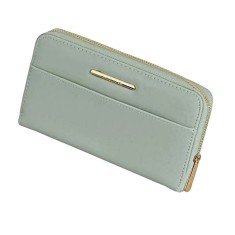 Portofel dama din piele ecologica Exclusivo Bags EXB-5013, Verde, 20 x 11 cm foto