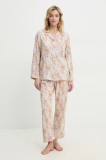 Answear Lab pijama femei, culoarea bej