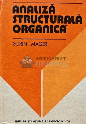 Analiza structurala organica - 1979 - Sorin Mager (AF71) foto