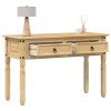 Masuta Consola Gossi Corona 115x46x73 cm Lemn Masiv Pin, 2 Sertare, Raft, Stil Rustic, Multifunctionala