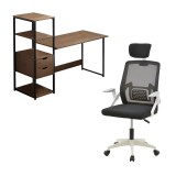 Cumpara ieftin Set mobilier studenti birou si scaun de birou 2 buc Gloryn Pako World Alb 80x37x123 cm