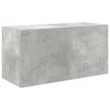 Cumpara ieftin Dulap perete baie, gri beton, 60x25x30 cm, lemn prelucrat