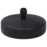 vidaXL Suport de umbrelă, negru, 24 L, umplere cu nisip/apă 47855