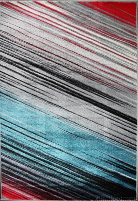 Covor Model Stripes 11009-294, Marime 80 x 150 cm, Multicolor, Inaltime Fir 9 mm, Antialergic, Polipropilena, Living, Dormitor, Sufragerie, Birou foto