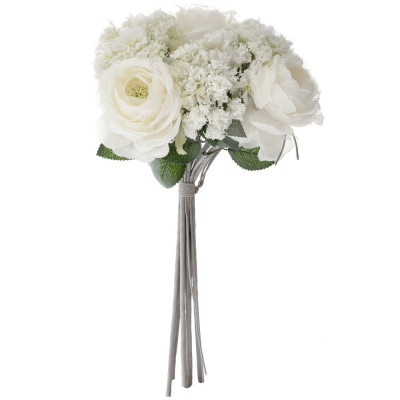 Buchet White Roses 40 cm foto