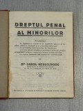 Dreptul penal al minorilor - Carol Nesselrode (semnatura autorului)