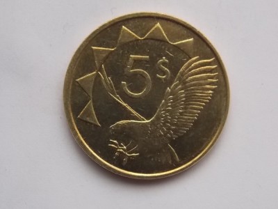 5 DOLLARS 1993 NAMIBIA foto