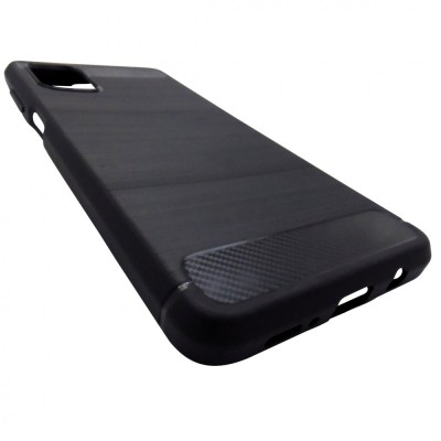 Husa silicon Carbon neagra pentru Samsung Galaxy M51 (SM-M515) foto