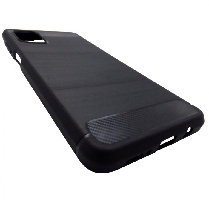 Husa silicon Carbon neagra pentru Samsung Galaxy M51 (SM-M515)