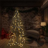 vidaXL Brad Crăciun conic, 160 LED-uri, interior &amp; exterior, 78x120 cm 51005