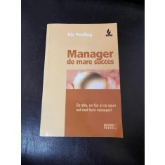 Nic Peeling - Manager de mare succes