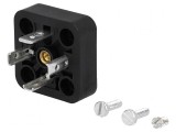 Conector cu valvă soclu A 18mm tată PIN 4 drept 16A