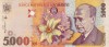 ROMANIA BANCNOTA 5000 LEI 1998