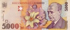 ROMANIA BANCNOTA 5000 LEI 1998