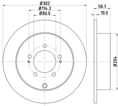 Disc frana CITROEN C-CROSSER ENTERPRISE (2009 - 2016) KRIEGER 0950004053 foto