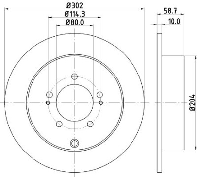 Disc frana RENAULT MASTER III bus (JV) (2011 - 2016) KRIEGER 0950004053 foto