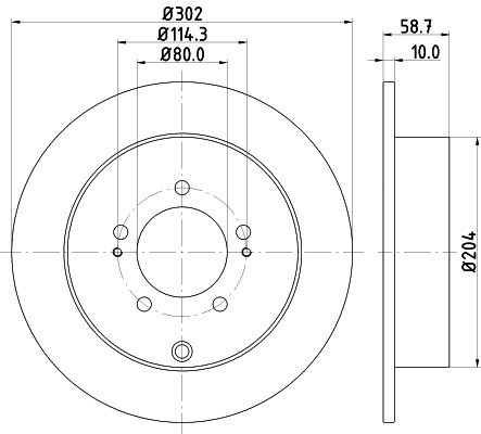 Disc frana CITROEN C-CROSSER ENTERPRISE (2009 - 2016) KRIEGER 0950004053