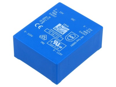 Transformator &amp;icirc;ncapsulat 18VA 15V foto