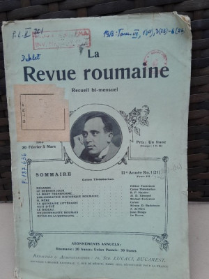 La Revue roumaine 20 februarie/5 martie 1913 foto