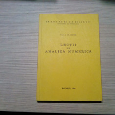 LECTII DE ANALIZA NUMERICA - Gh. Grigore (autograf) -1984, 218 p.; 453 ex.