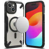 Husa Ringke Fusion X Magnetic MagSafe pentru Apple iPhone 15 Plus Negru Mat, Carcasa