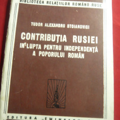 TA Stoianovici-Contributia Rusiei in lupta pt.indep. poporului roman - 1946, 61p