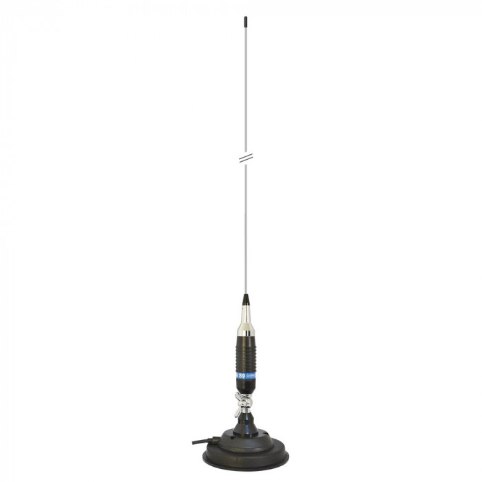 Antena CB PNI S9 lungime 120 cm si magnet cu fluture PNI 120/DV 125 mm inclus PNI-S9-120/DV