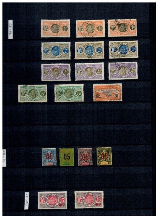 St. Pierre et Miquelon 1909-1963 - Colecție timbre stampilate si neștampilate in clasor